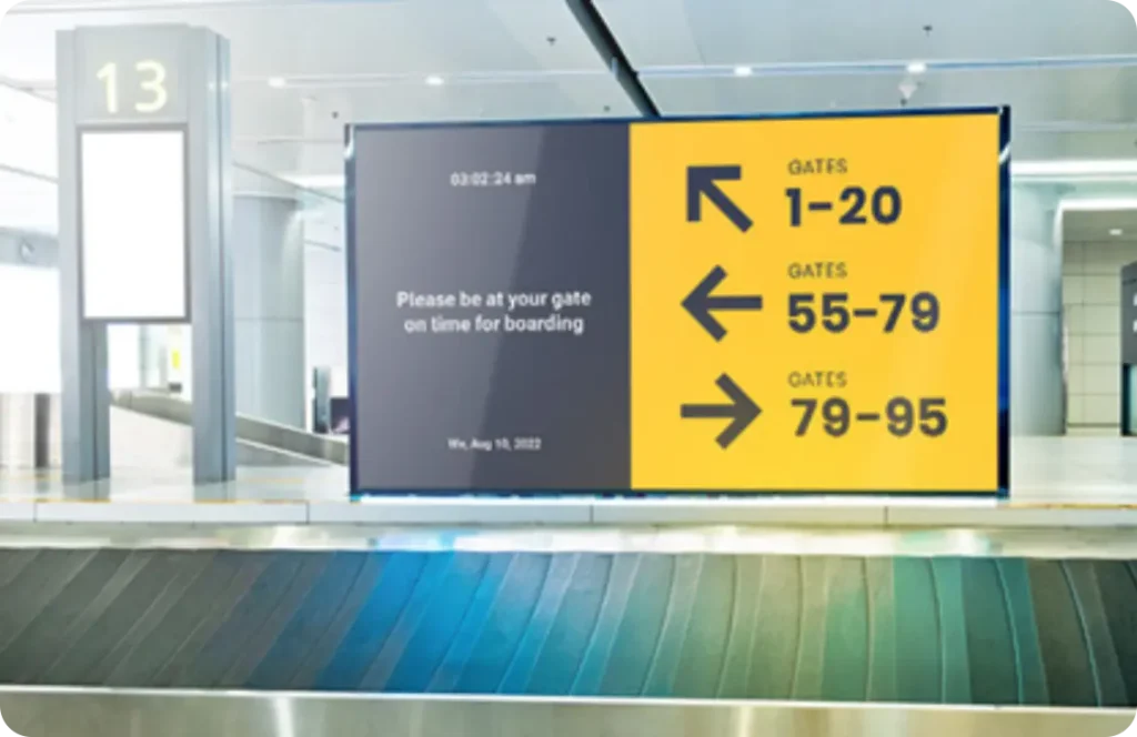 Signage for Airport Wayfinding | Wioplex